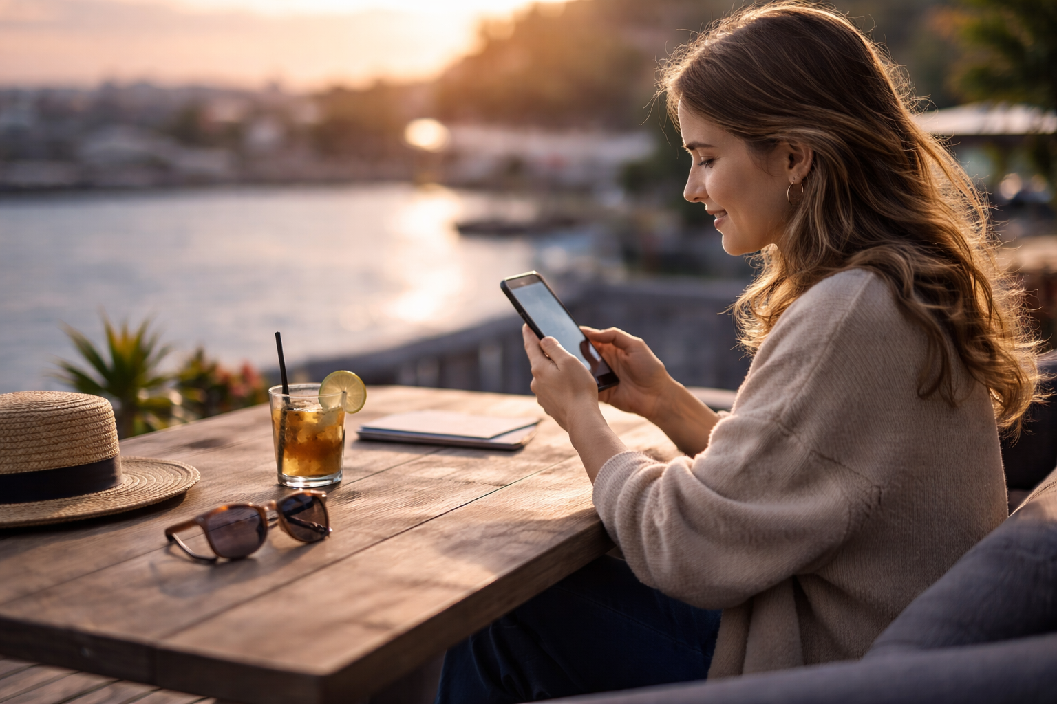 Creator filming and planning content